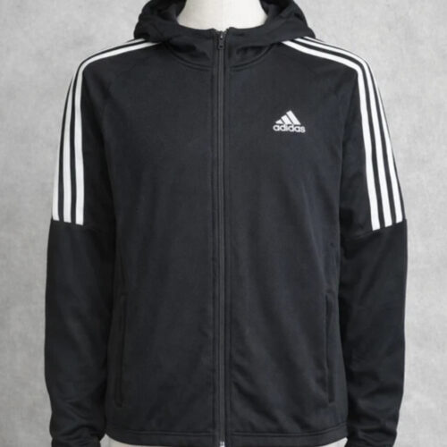 Felpa Adidas nera con cappuccio - misura xs - vintage originale
