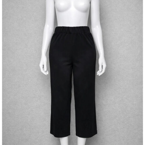 Pantaloni neri donna XS con vita elasticizzata