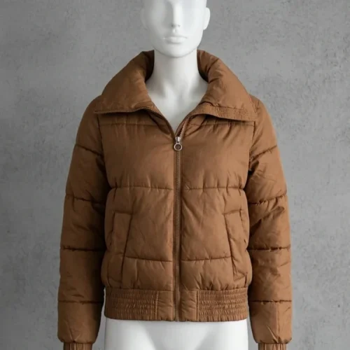Piumino corto Hollister marrone - Taglia L - vintage originale