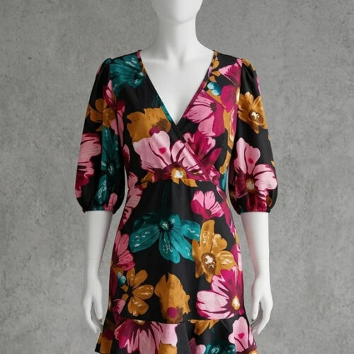 Abito estivo a fiori Made in Italy – Taglia M