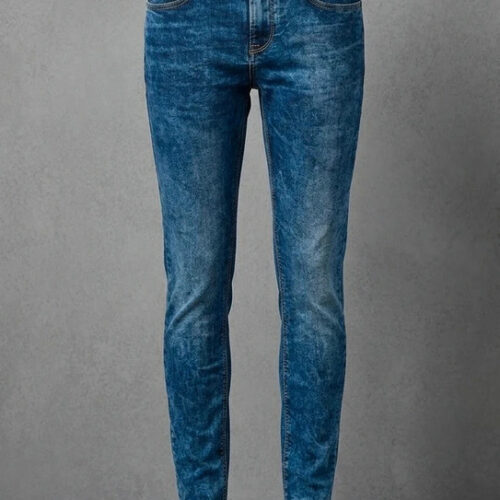 Jeans Pull&Bear skinny blu lavaggio acido – Taglia 40