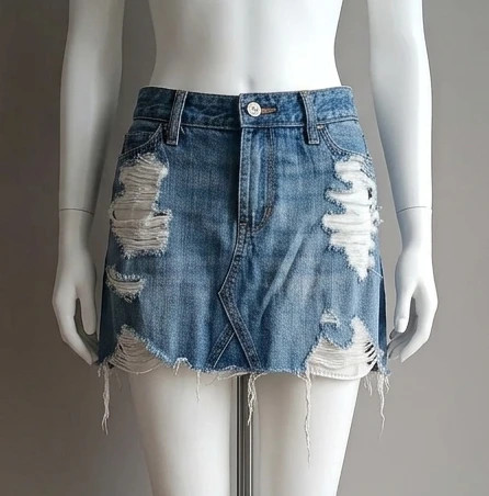 Gonna di jeans corta Hollister – W24 / XXXS