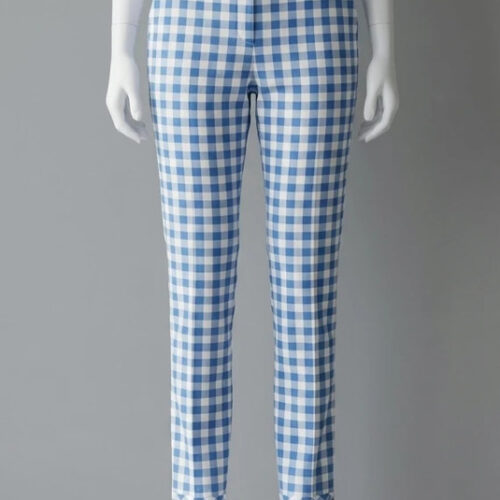 Pantaloni GANT a quadretti bianco e blu – Taglia 40