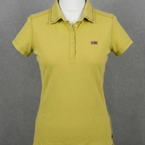 Polo donna Napapijri – Giallo lime / Senape – Taglia XS