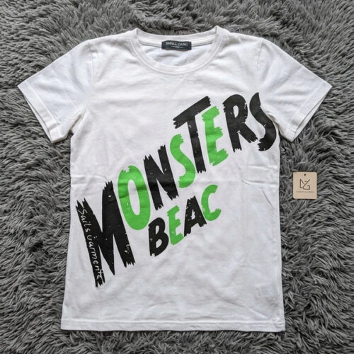 T-shirt bianca "Monsters Beac" Small Gang – 6 anni / 116 cm