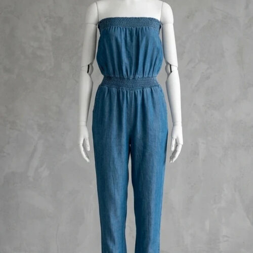 Tuta intera jeans leggera estiva - Taglia S Made IN Italy - vintage originale