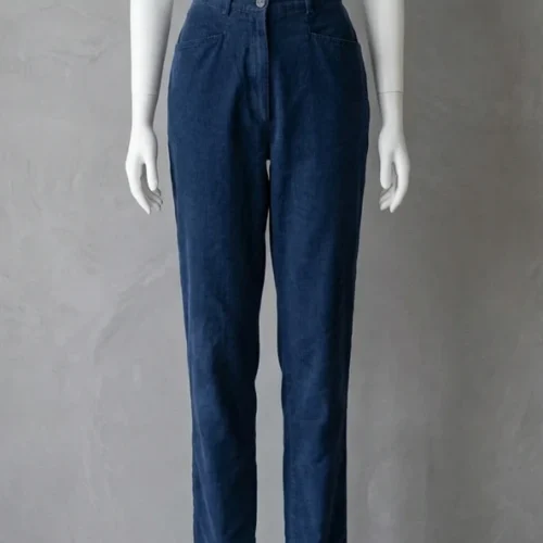 Pantaloni Burberry blu scuro - Taglia XXS - vintage originale