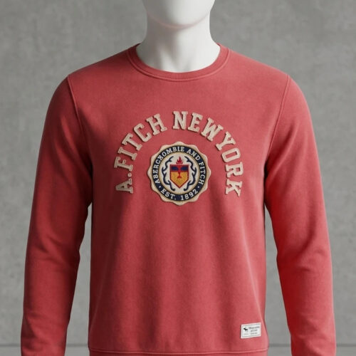 Abercrombie & Fitch Felpa New York Rossa Taglia M
