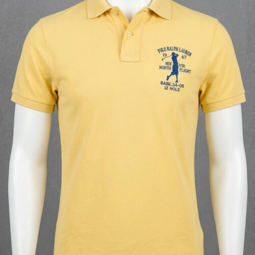 Polo Ralph Lauren Polo Shirt Custom Fit Giallo S