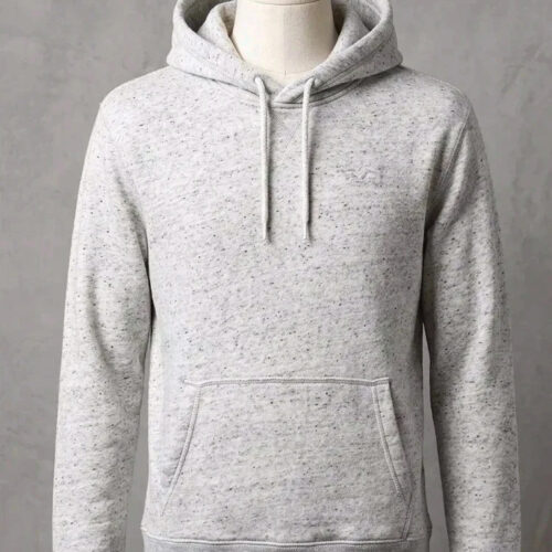 Felpa con cappuccio Hollister Grigio Chiaro Melange - Taglia L