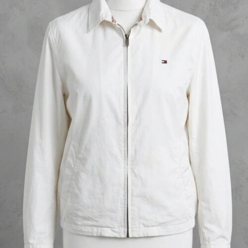 Tommy Hilfiger Giacca Leggera Bianca Taglia S