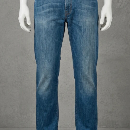 Jeans Hugo Boss denim blu lavaggio medio taglio dritto