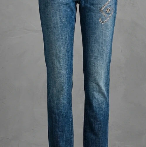 Liu Jo Jeans Slim Blu con Dettaglio Strass